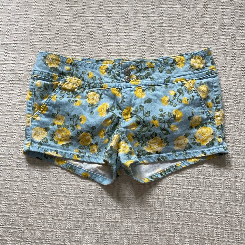 Delia’s vintage Y2K low rise floral shorts.